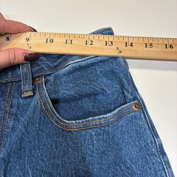 Abercrombie & Fitch 90's Relaxed High Rise Curve Love Jeans Sz 4 long - Picture 7 of 10